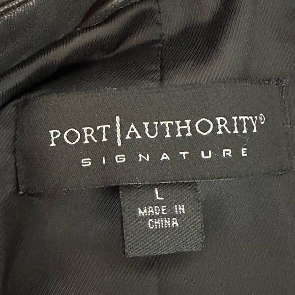 Port Authority Ladies Park Avenue Jacket in Buttery Black Leather Size Large - Picture 6 of 9